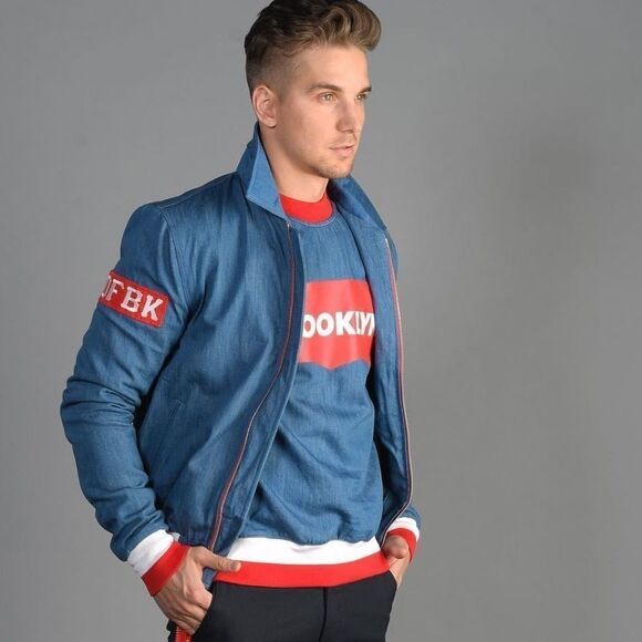 Limited Edition DFBK Defend Brooklyn Denim Crewneck w Zippers RARE - Picture 3 of 16